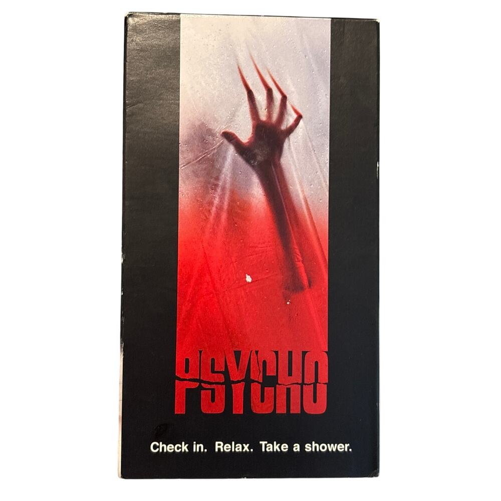 Psycho (1999) movie VHS Universal studios thriller Bates motel Alfred Hitchcock